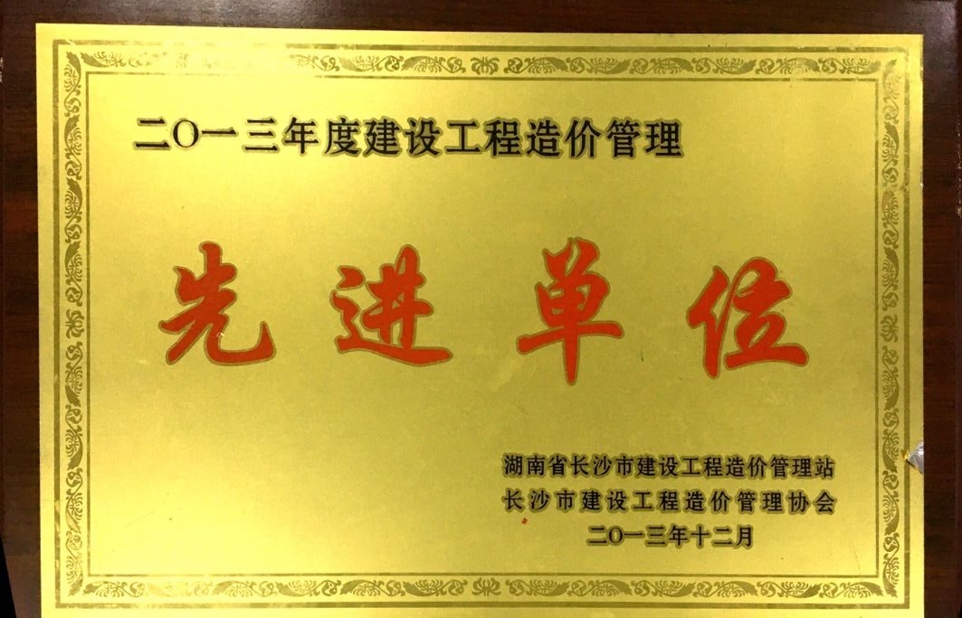 2013年度建设工程造价咨询优秀单位